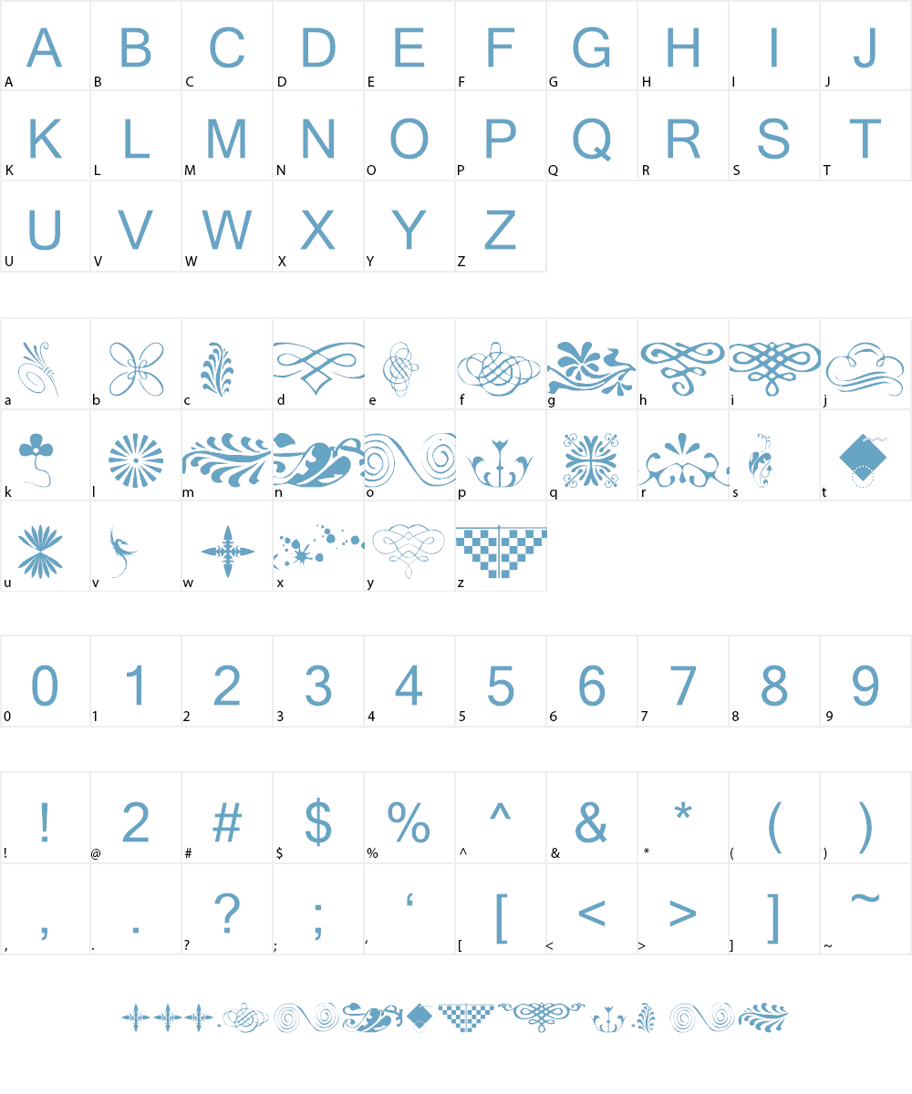 wmdesigns1 Font Character