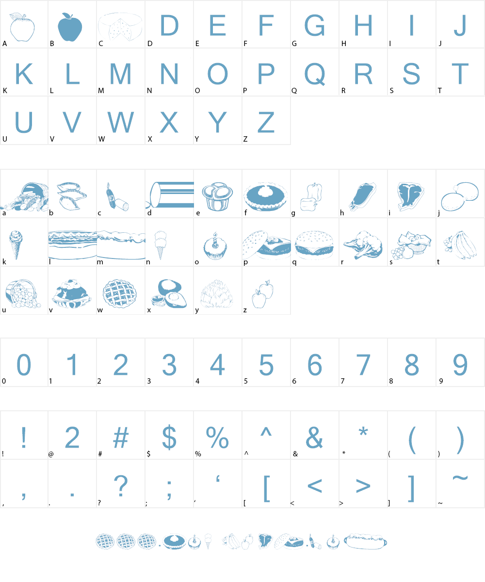 wmfood2 Font Character