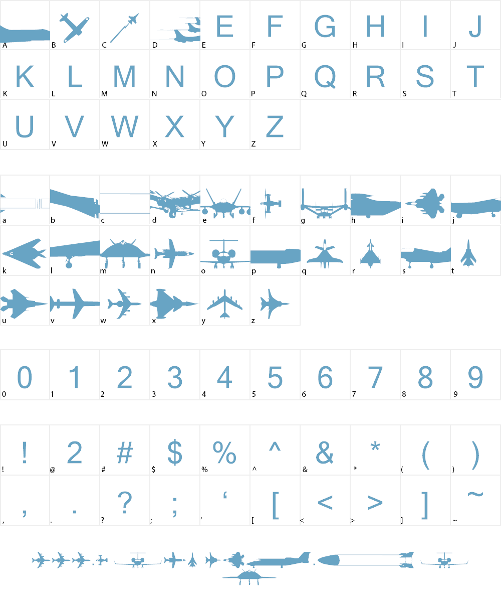 wmmilitary1 Font Character