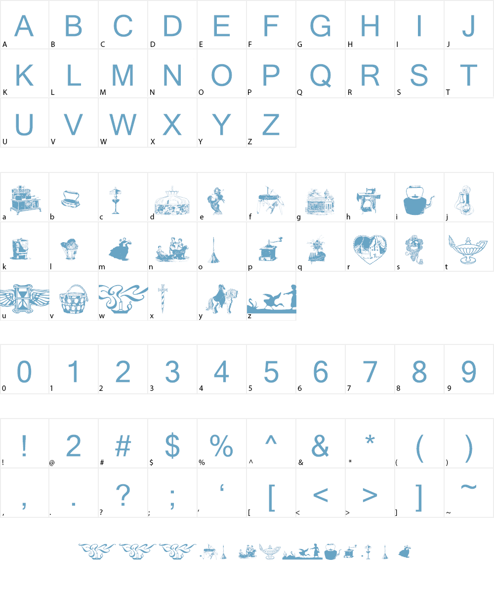 wmoddsnends1 Font Character