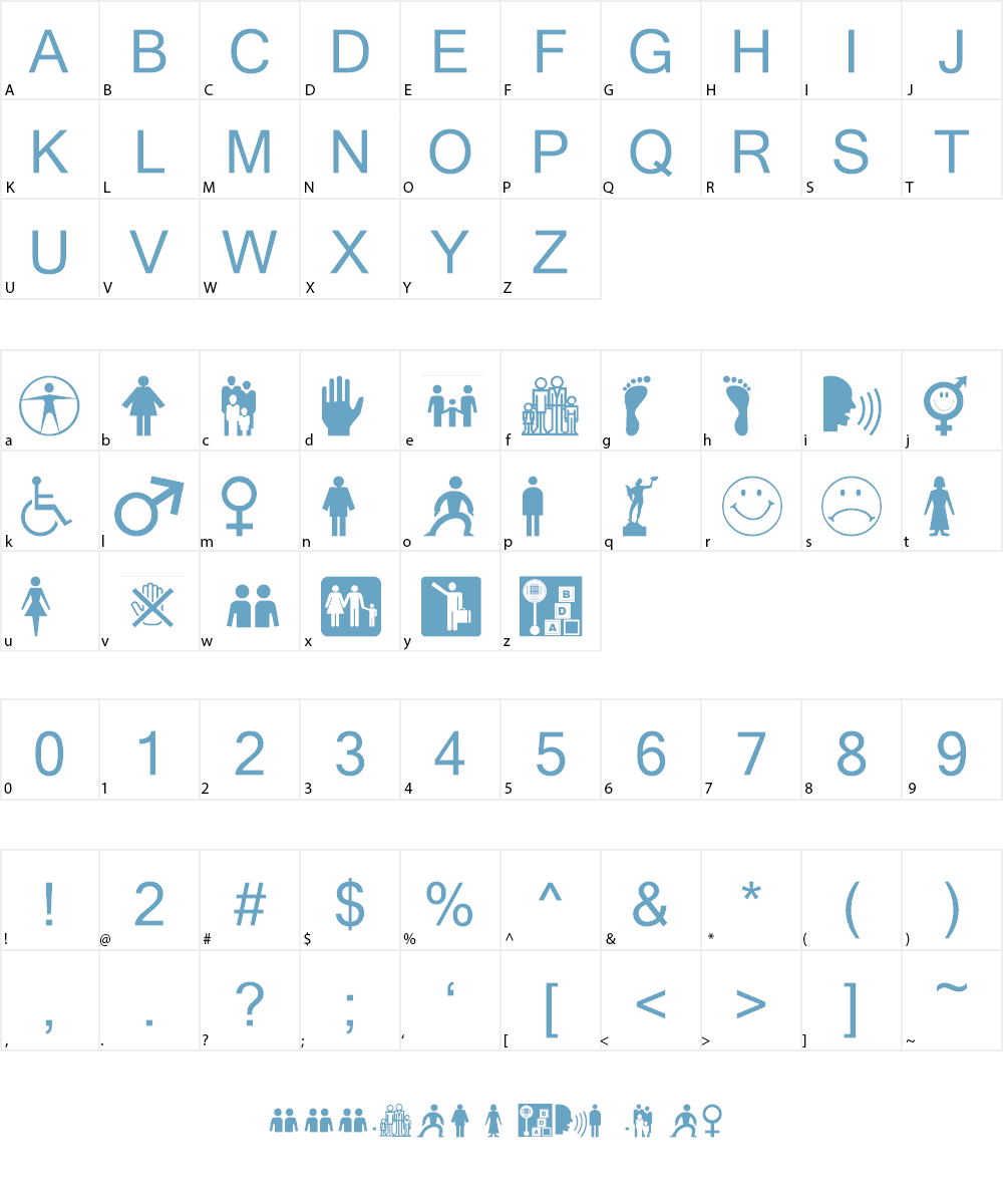 wmpeople1 Font Character