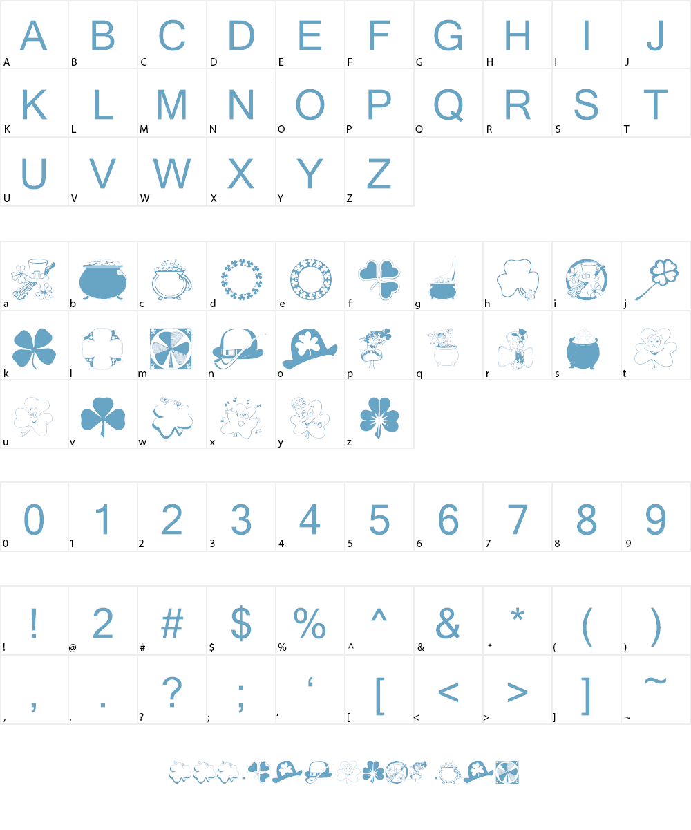 wmstpaddys Font Character