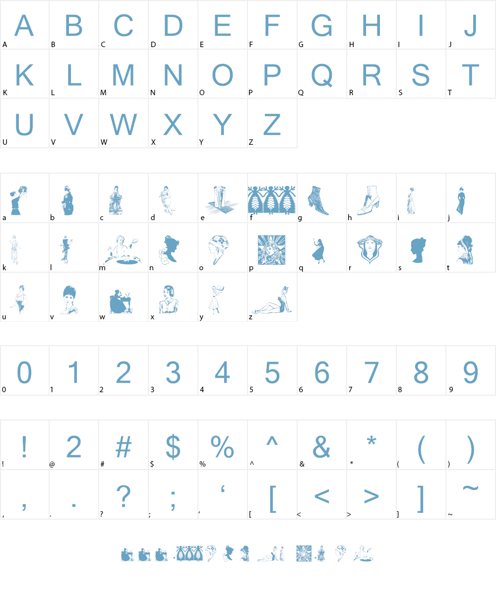 wmwomen1 Font Character