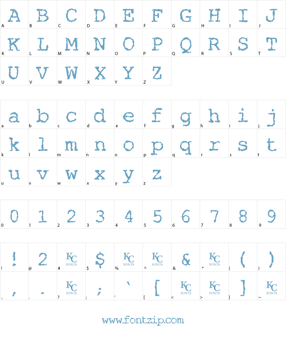 Misery Loves Company Font Character