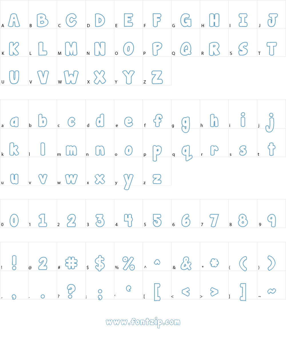 Janda Manatee Font Character