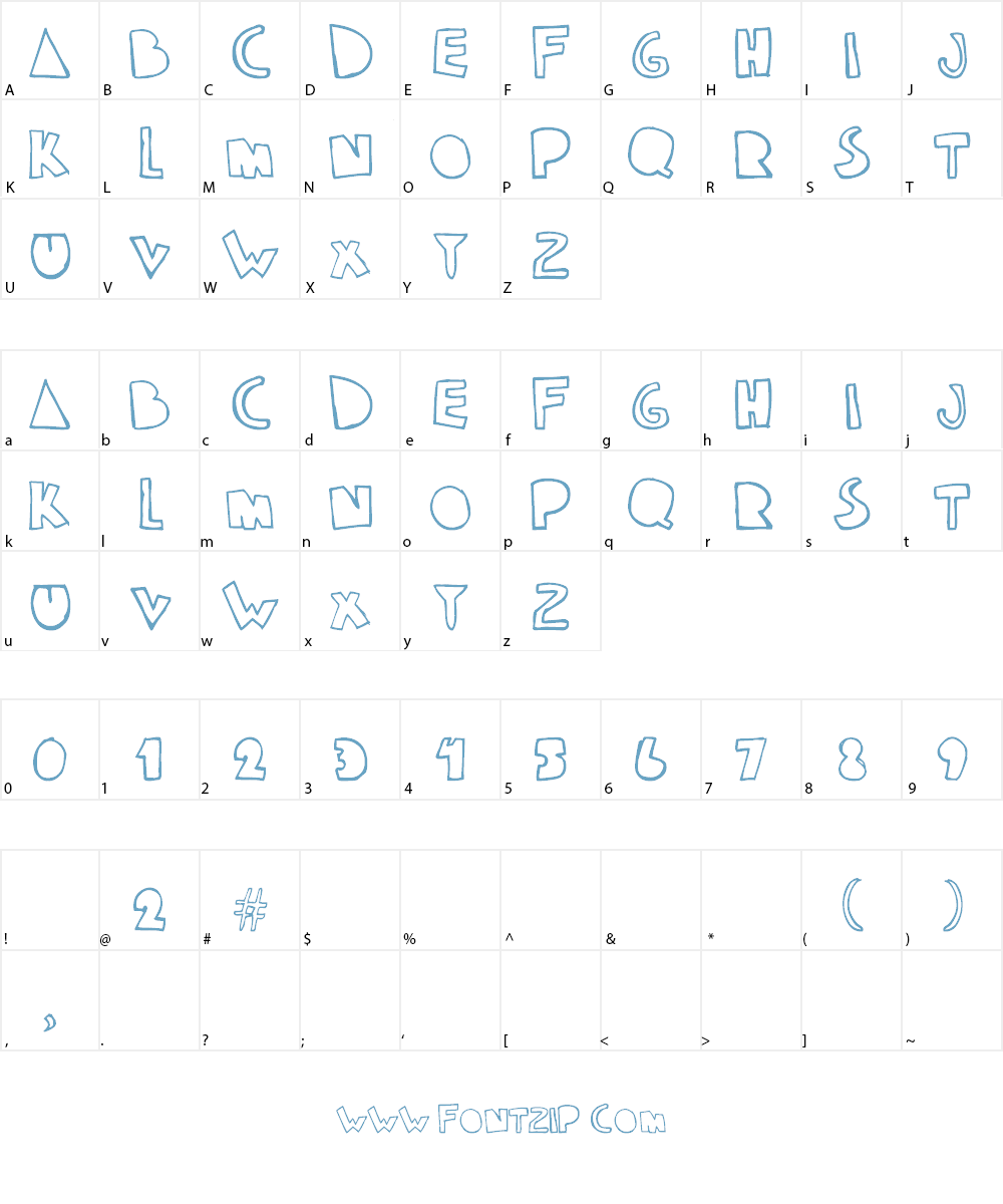 klam Font Character