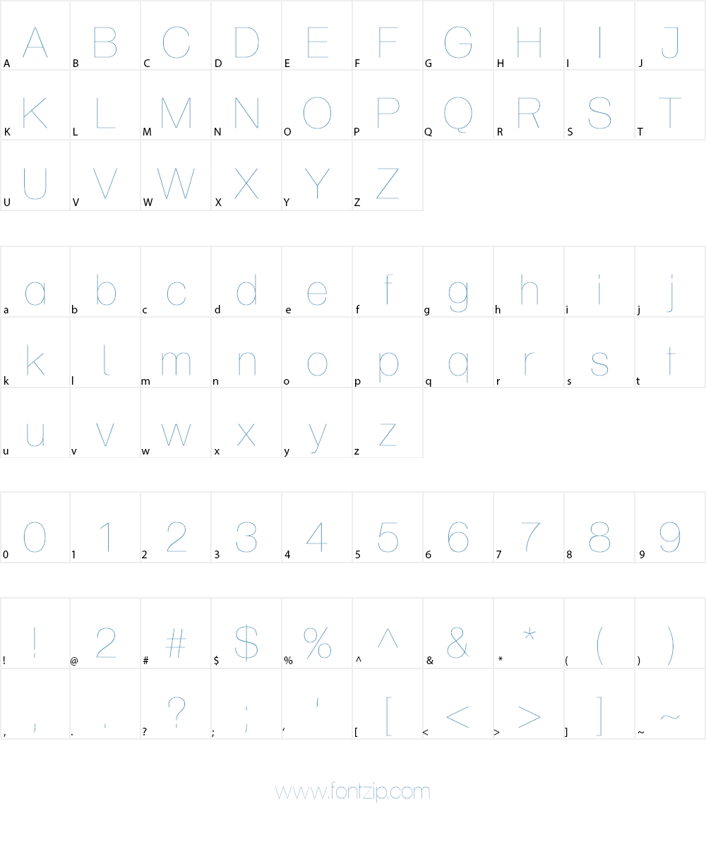 Aliquam Font Character