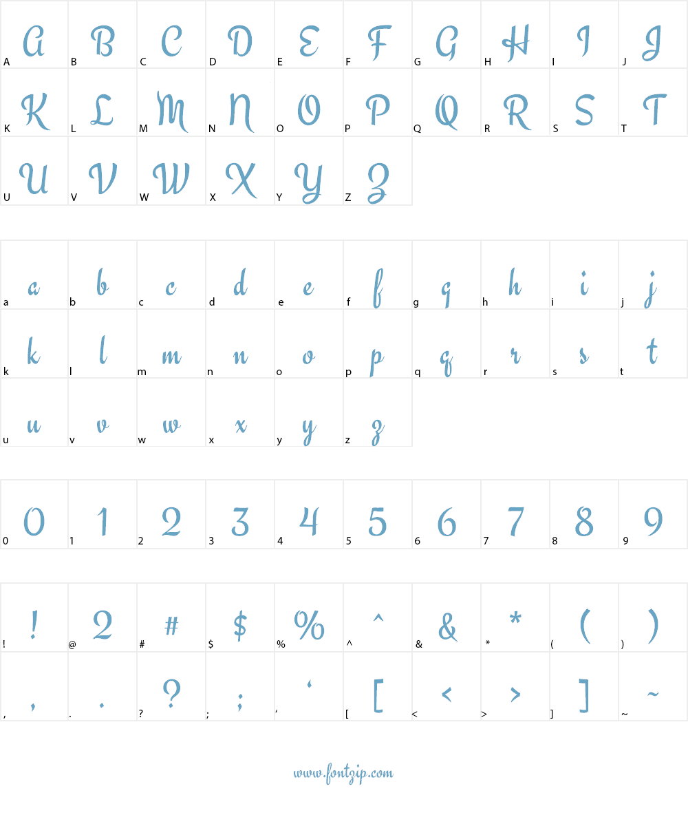 Engagement Font Character