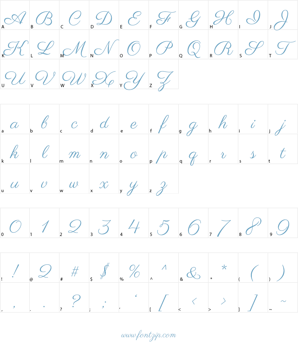 Parisienne Font Character