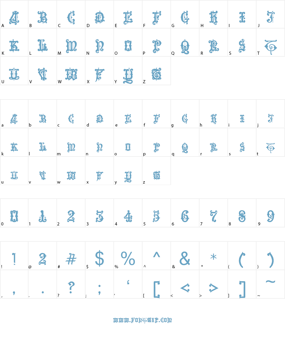 Enchiridion Font Character