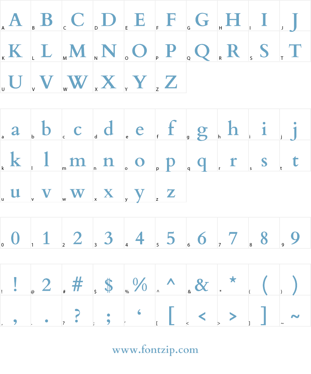 Cardo Font Character