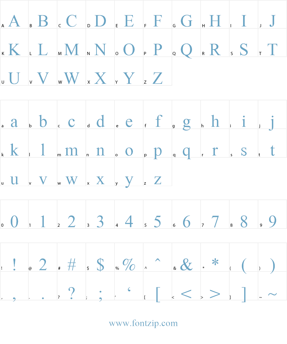 Doulos SIL Font Character