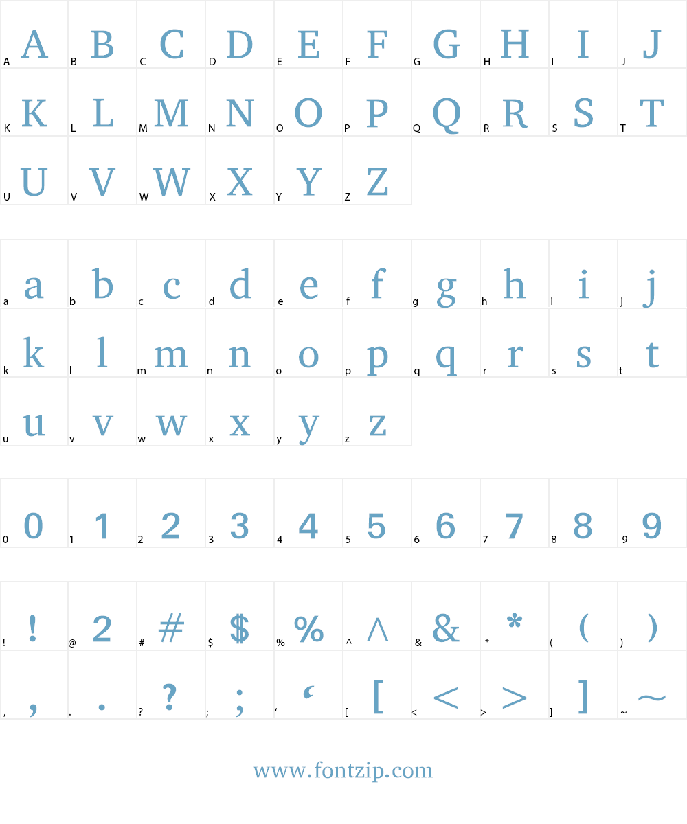 Abyssinica SIL Font Character