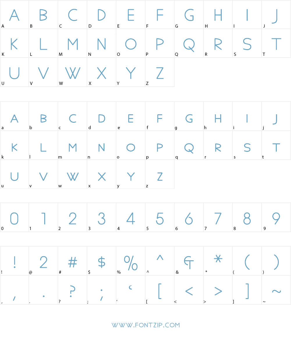 Aegean Font Character