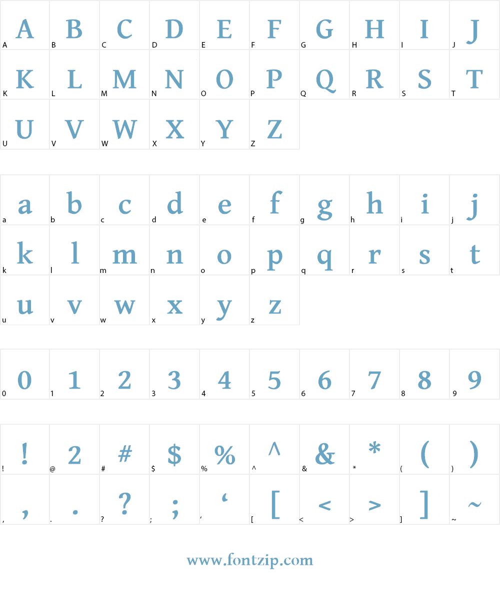Gentium Basic Font Character
