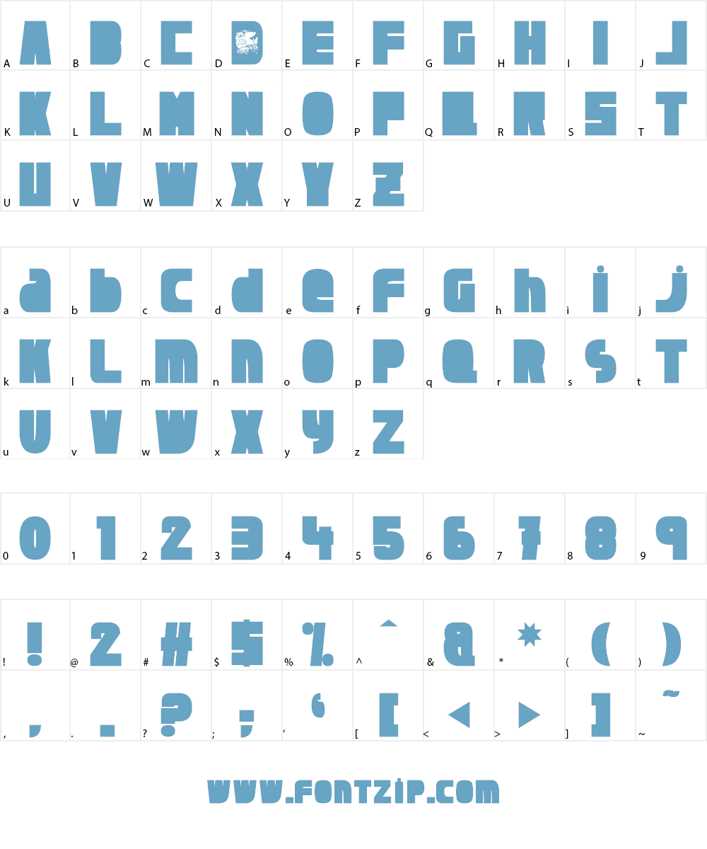 Dragonfly Font Character