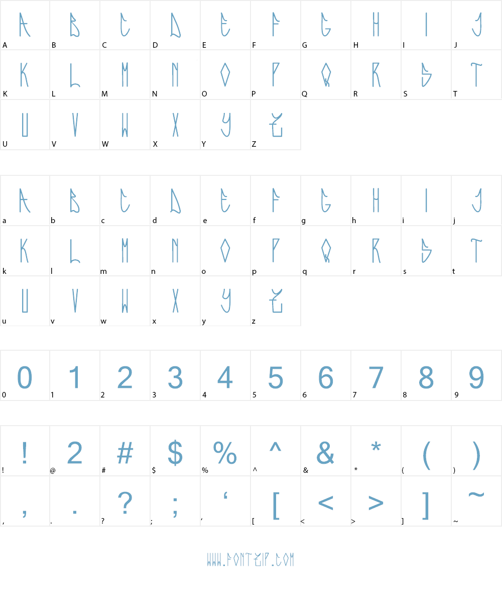Expresiva Font Character