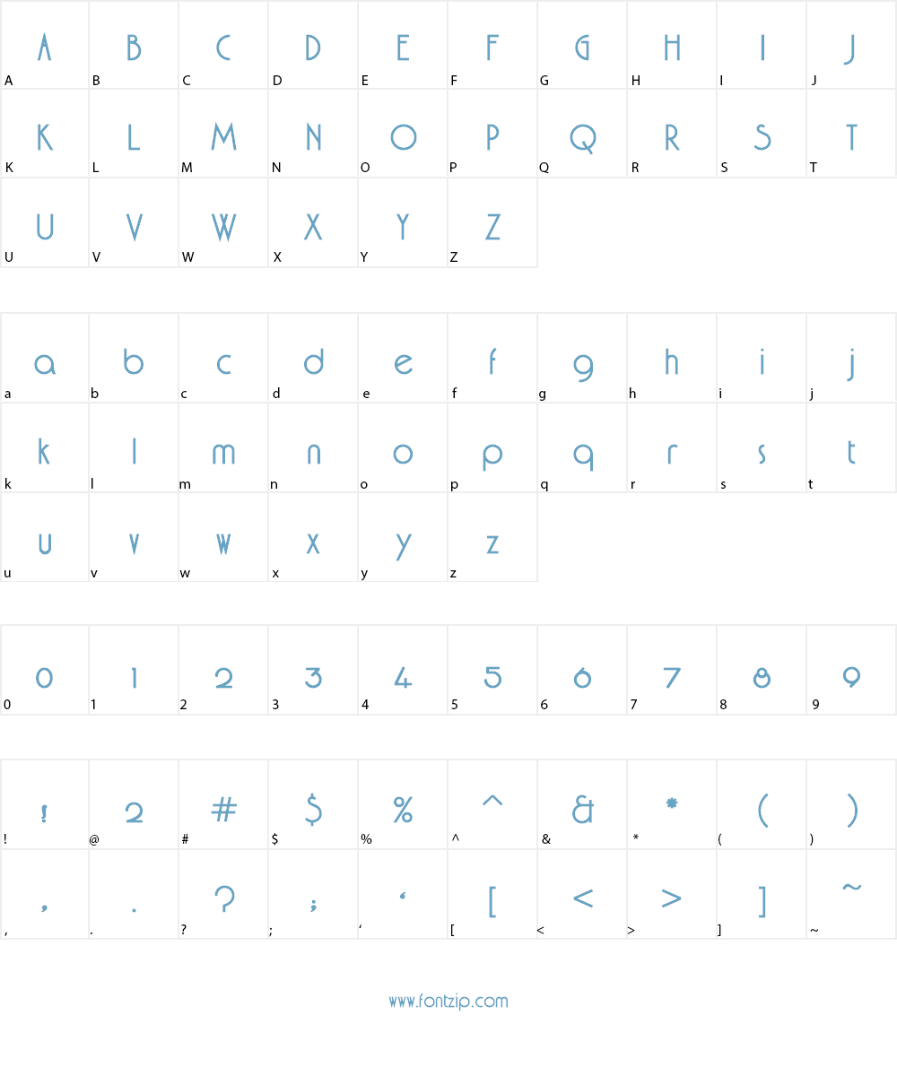 AGA Andalus أندلس Font Character