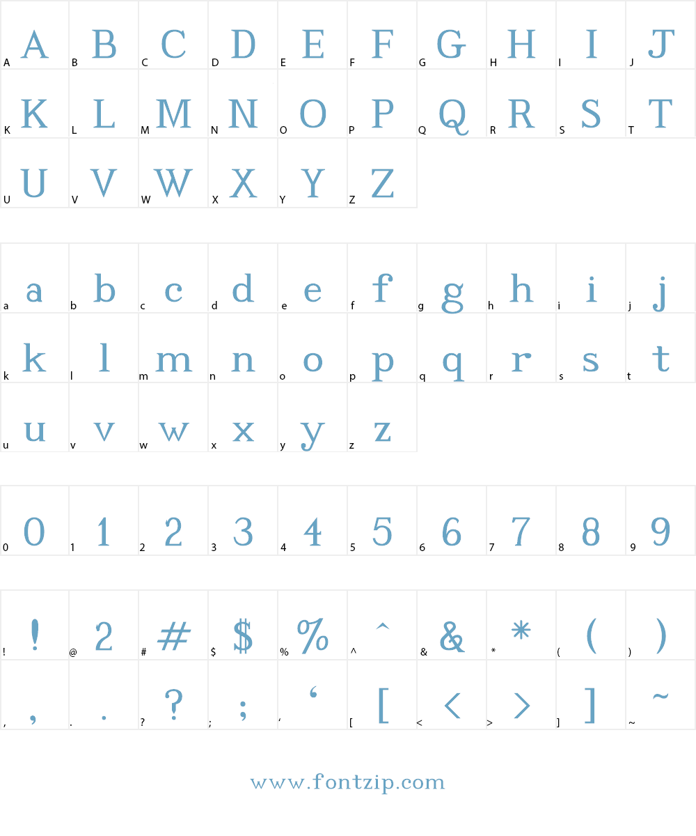 Code2001 Font Character