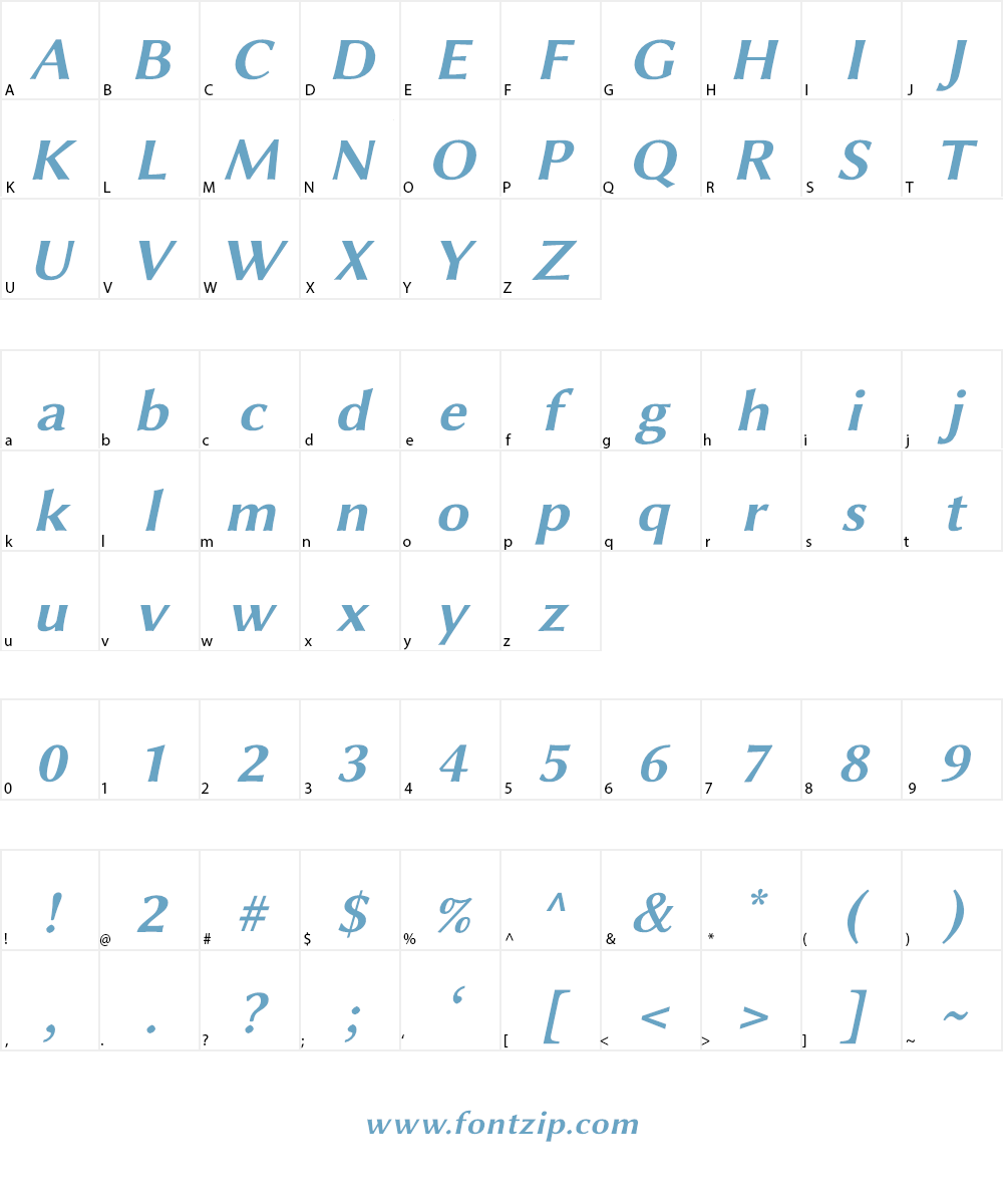 Linux Biolinum Font Character
