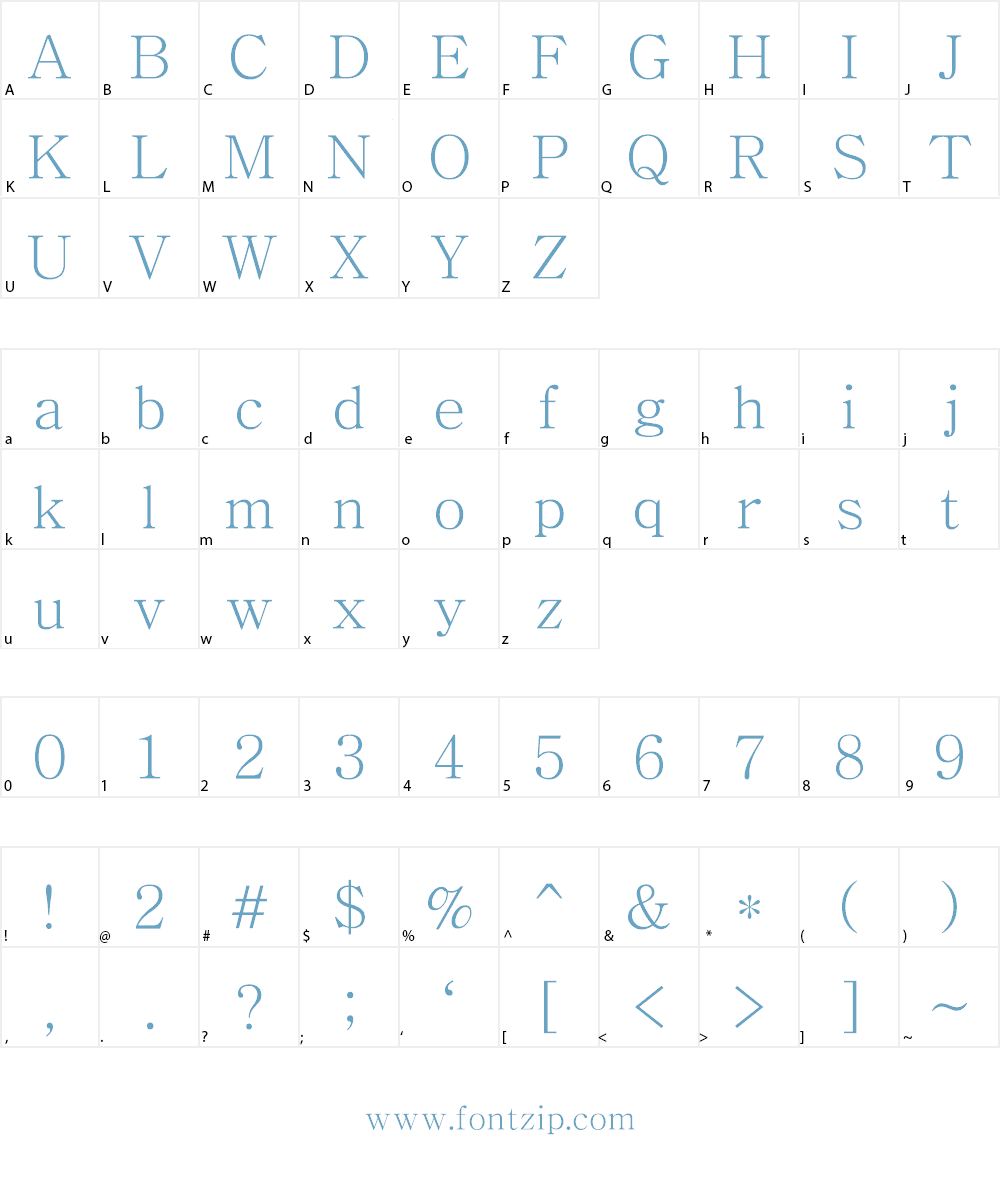 Chrysanthi Unicode Font Character