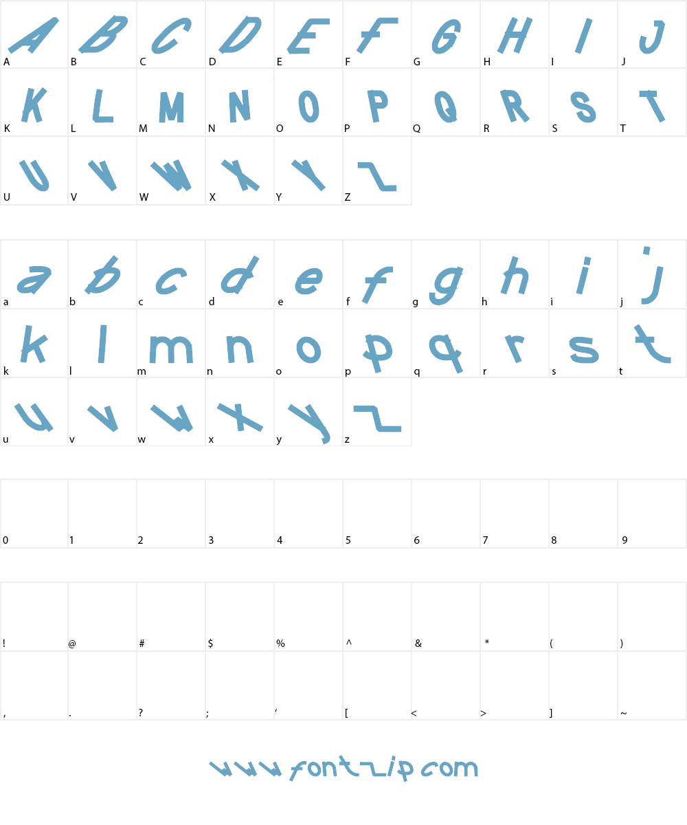 FUNTASTIC MILLION MOMENT Font Character