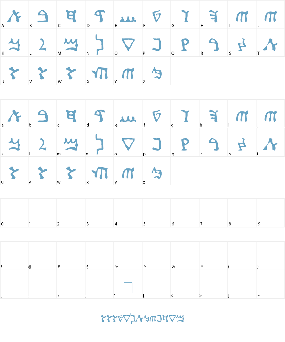 Samaritan Font Character