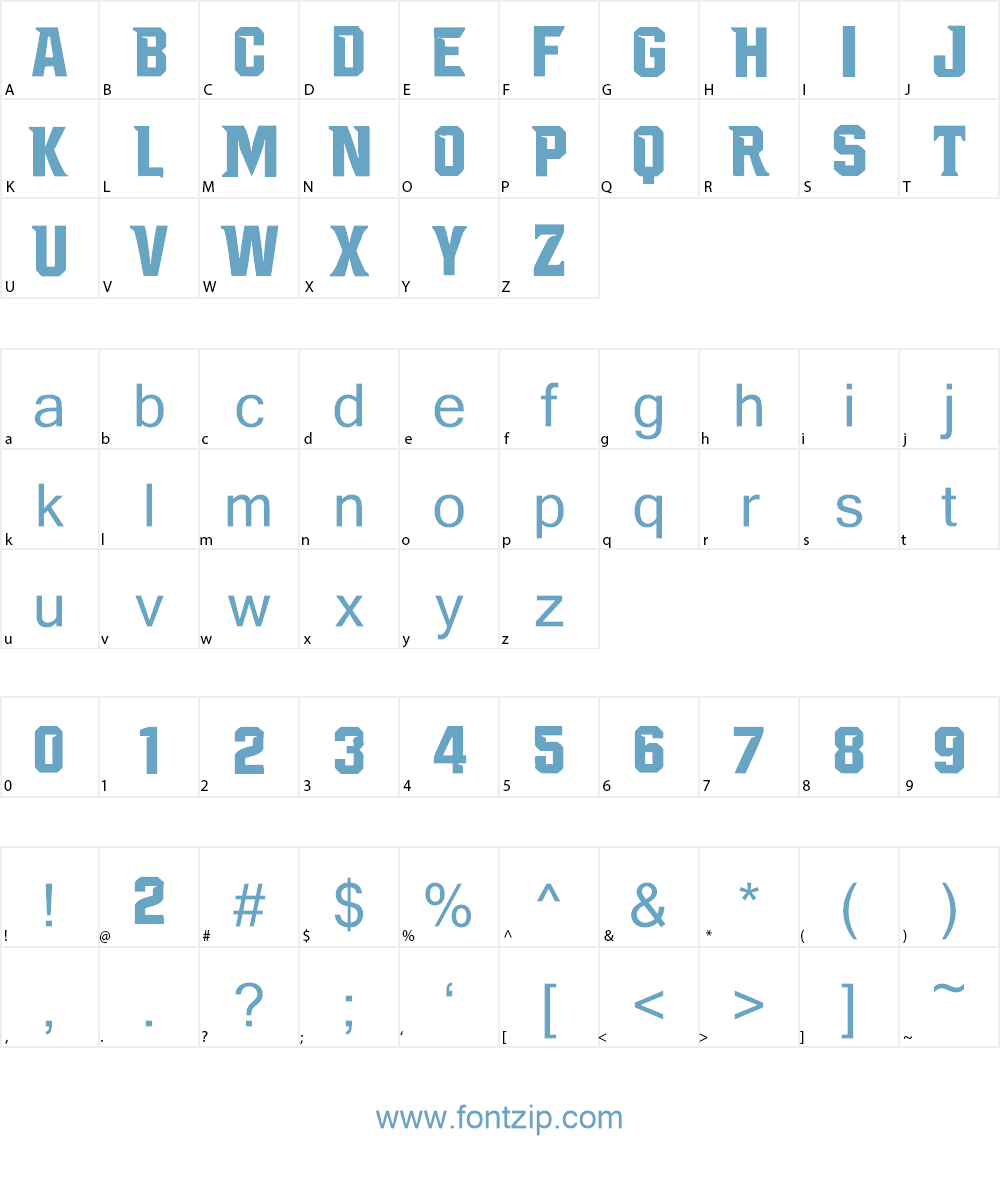 Wizards Font Character