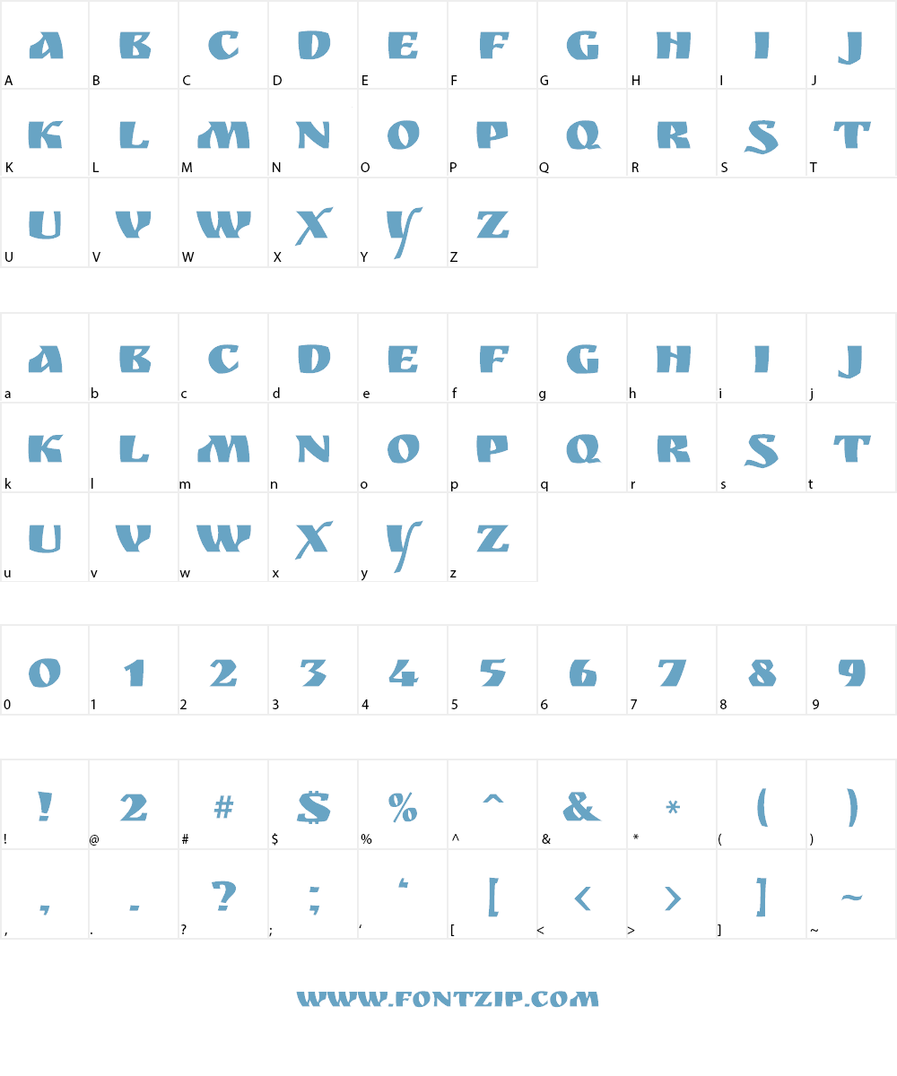 Ruslan Display Font Character