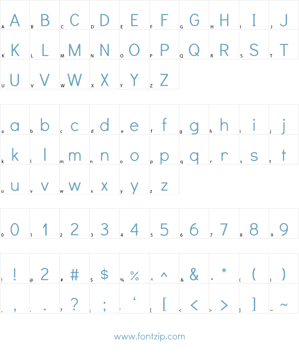 Didact Gothic Font Character