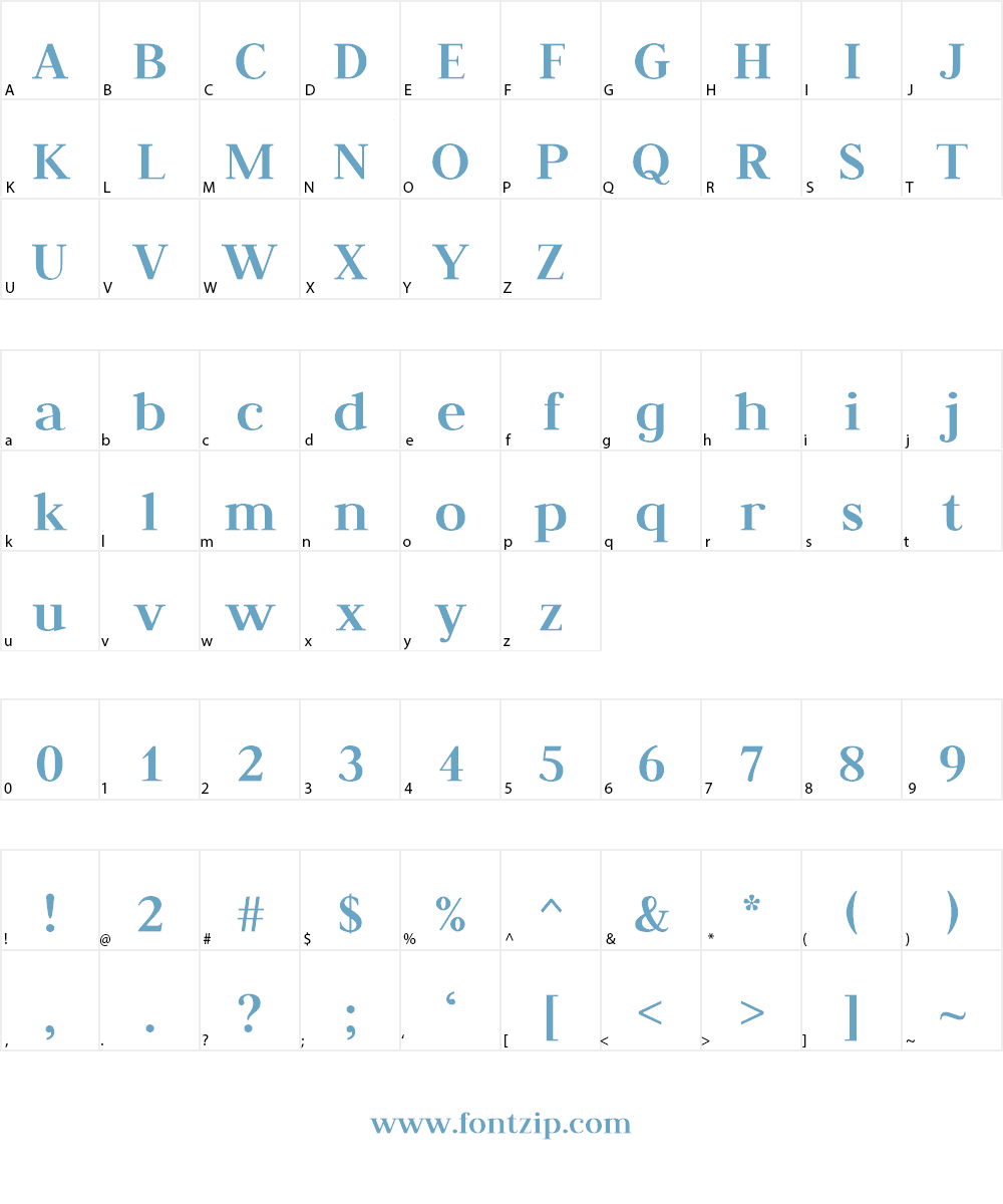 Judson Font Character