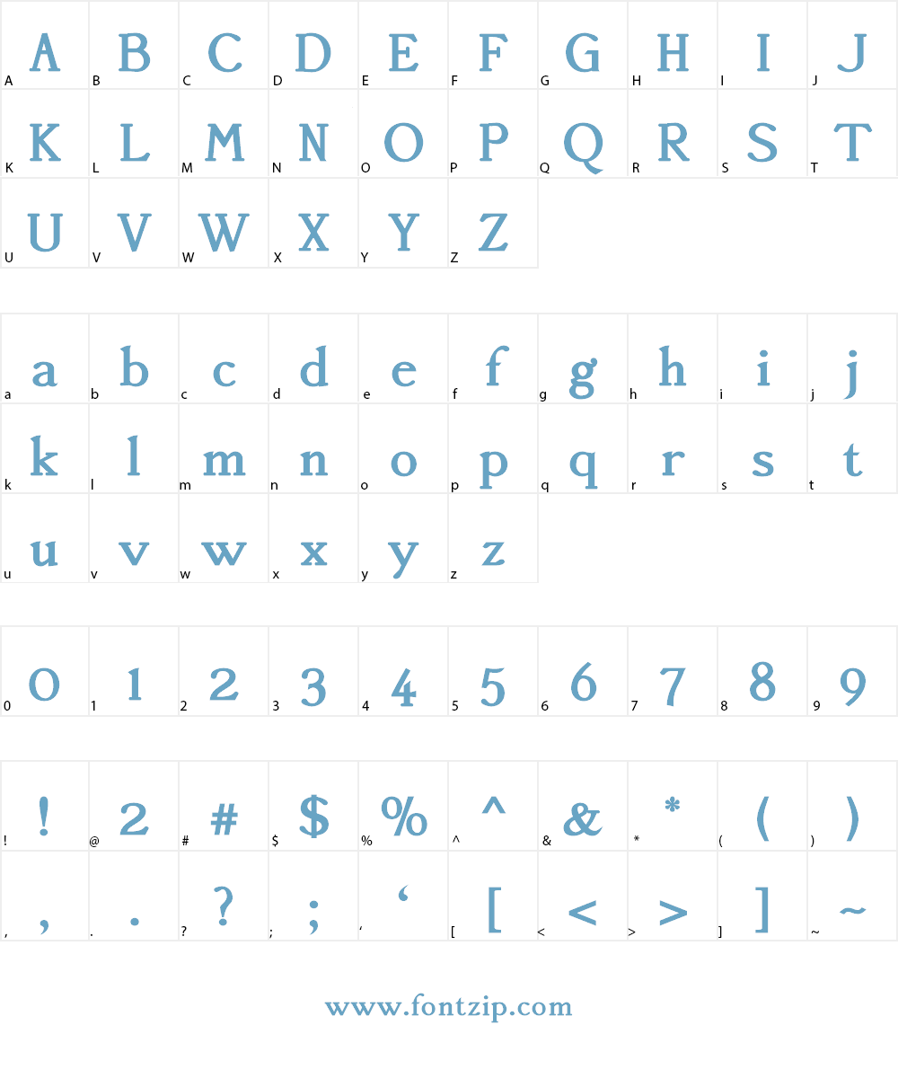 Accanthis ADF Std Font Character
