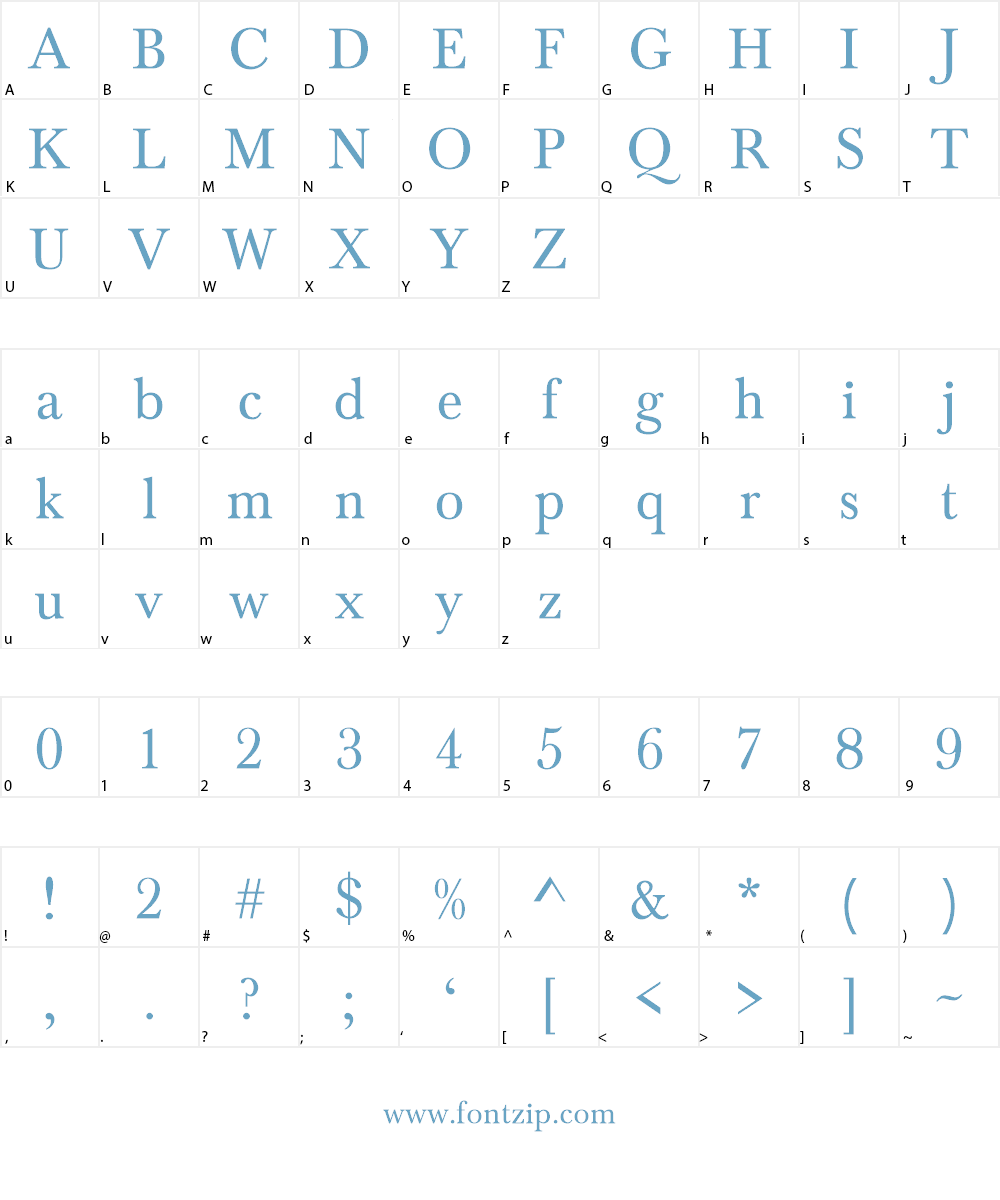 Baskervald ADF Std Font Character
