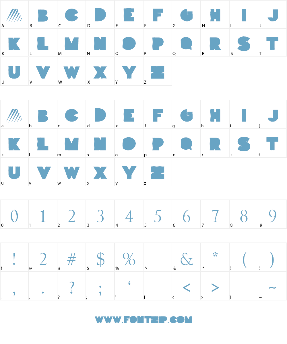 PARTOFME Font Character