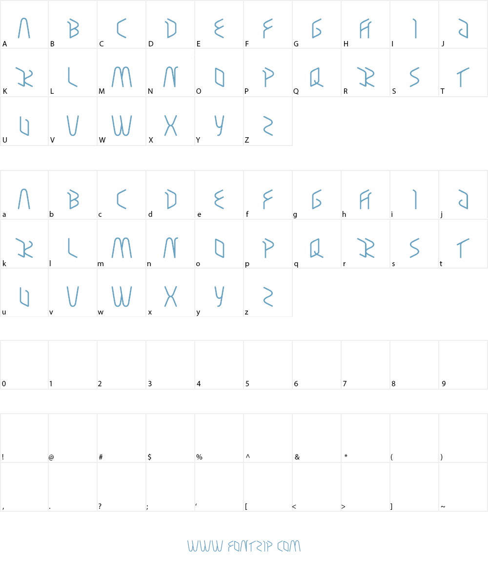 Respect Font Character