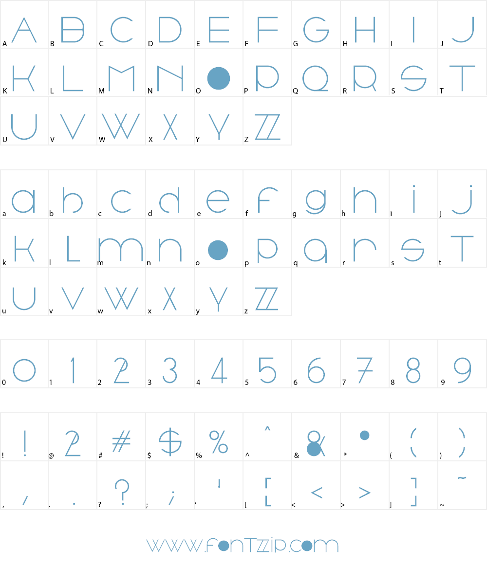 Trout Font Character