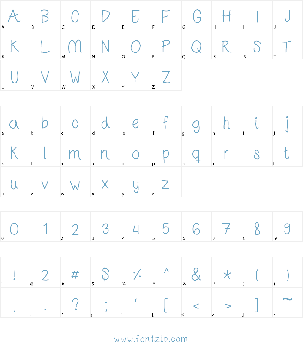 TheStarsThatShineAbove Font Character