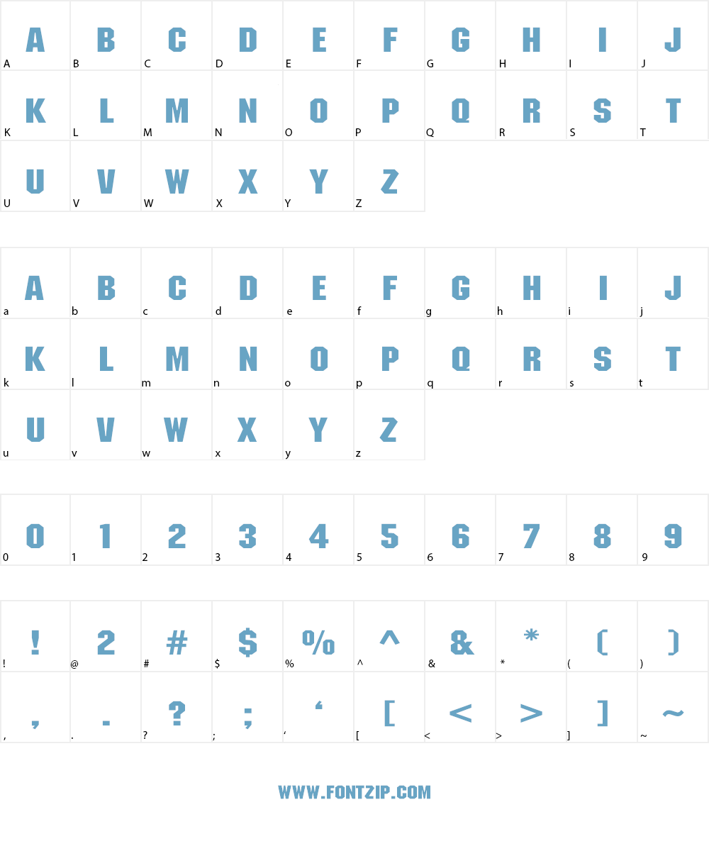 ATROX Font Character