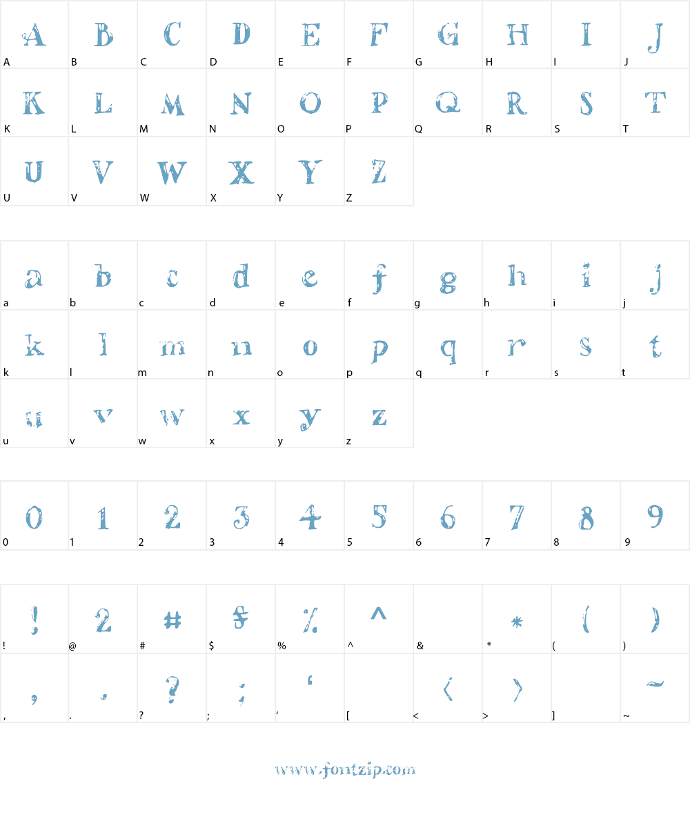 ShadedLetters Font Character