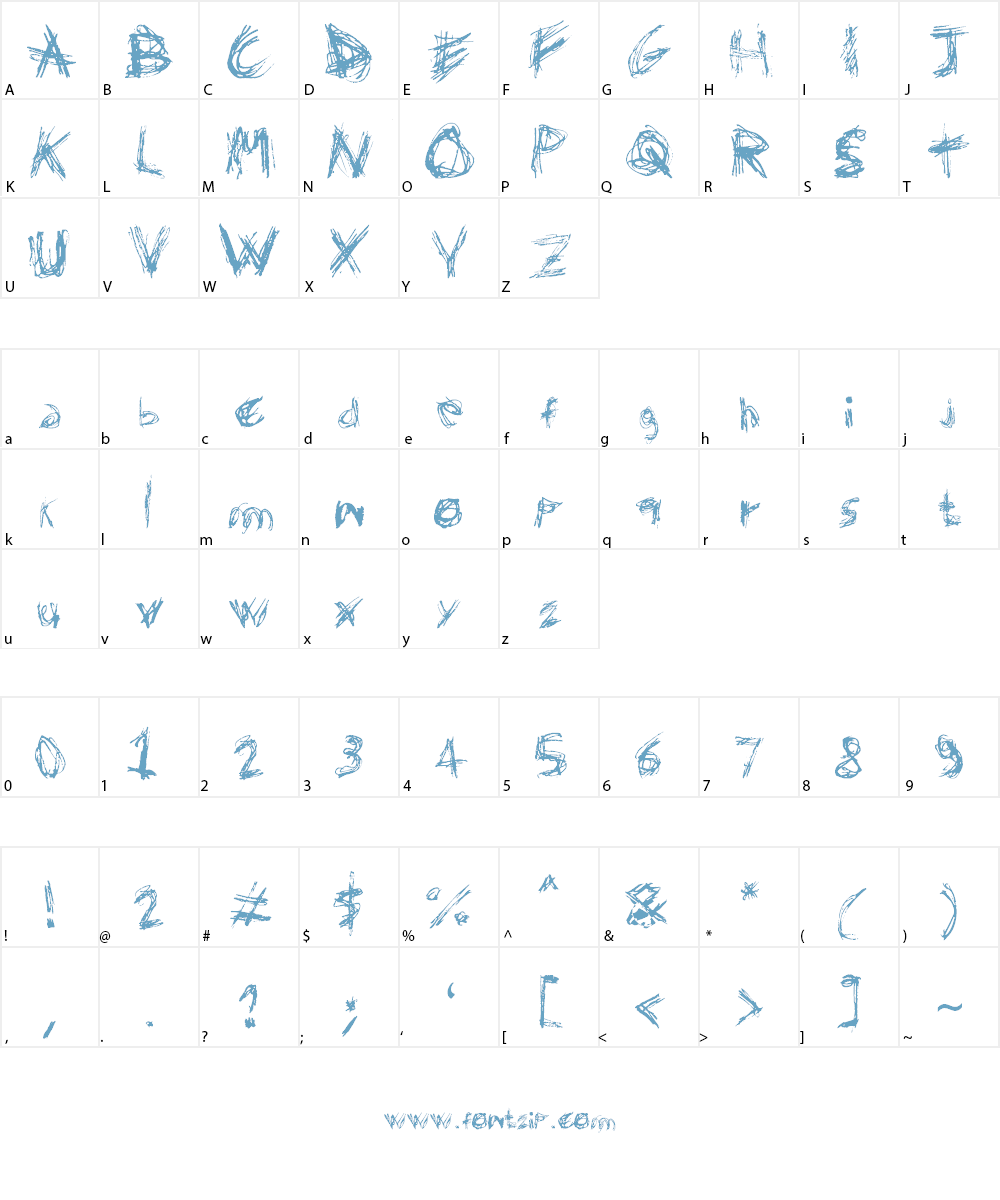 Domenico128 Font Character