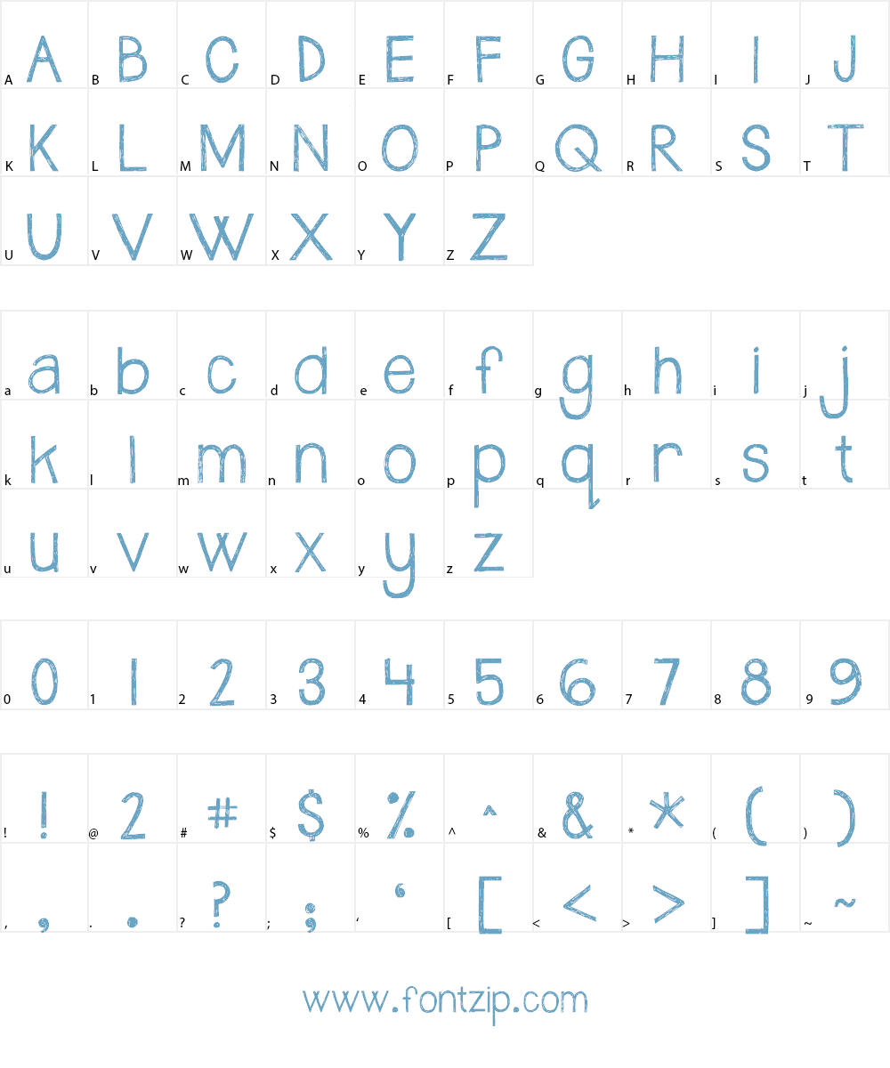 Janda Safe and Sound Font Character