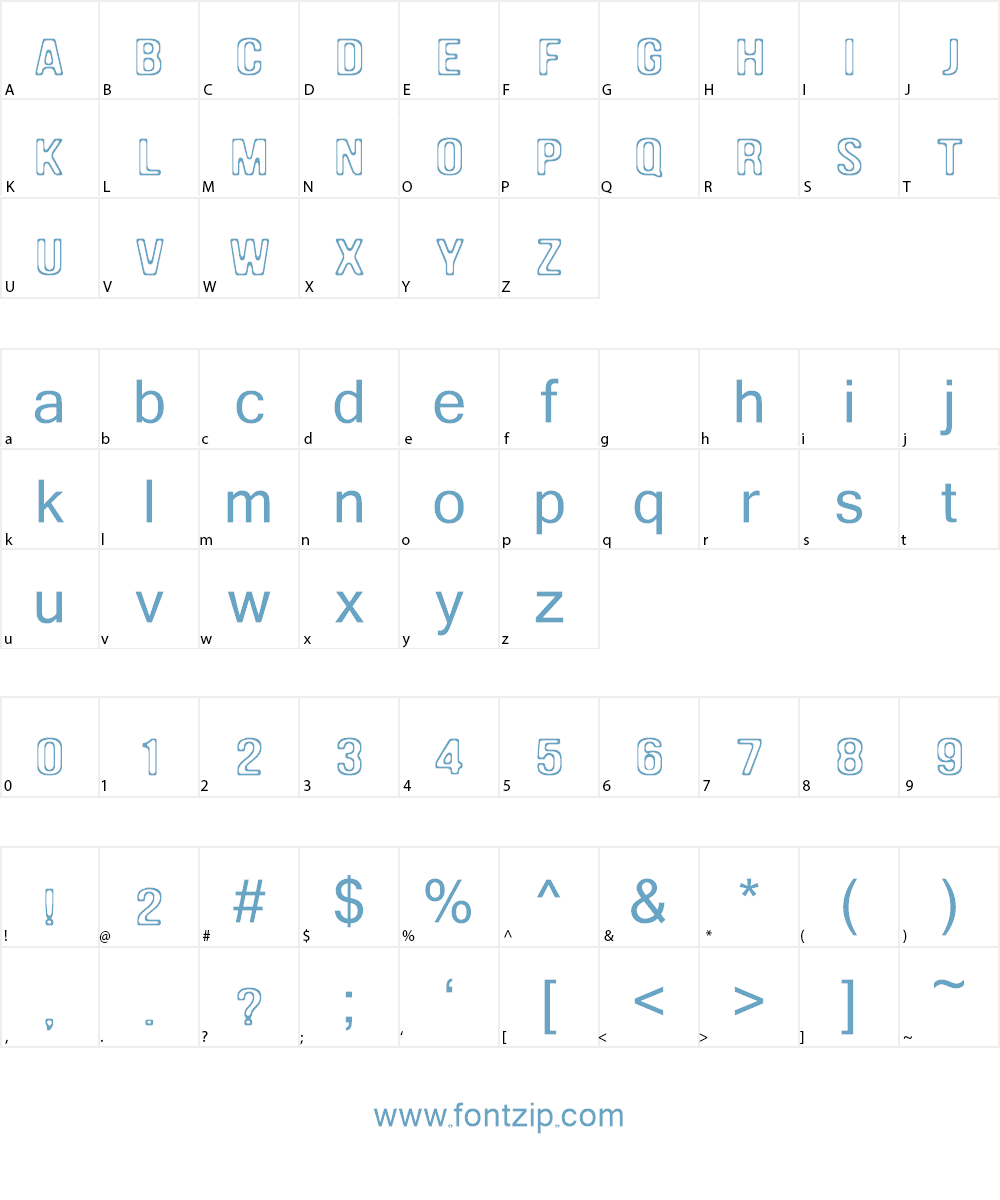 DAM Font Character