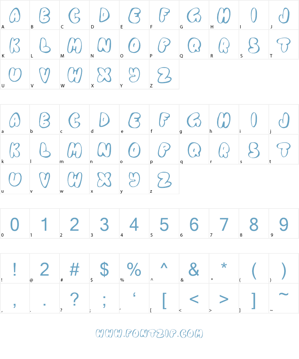 Chubb Font Character