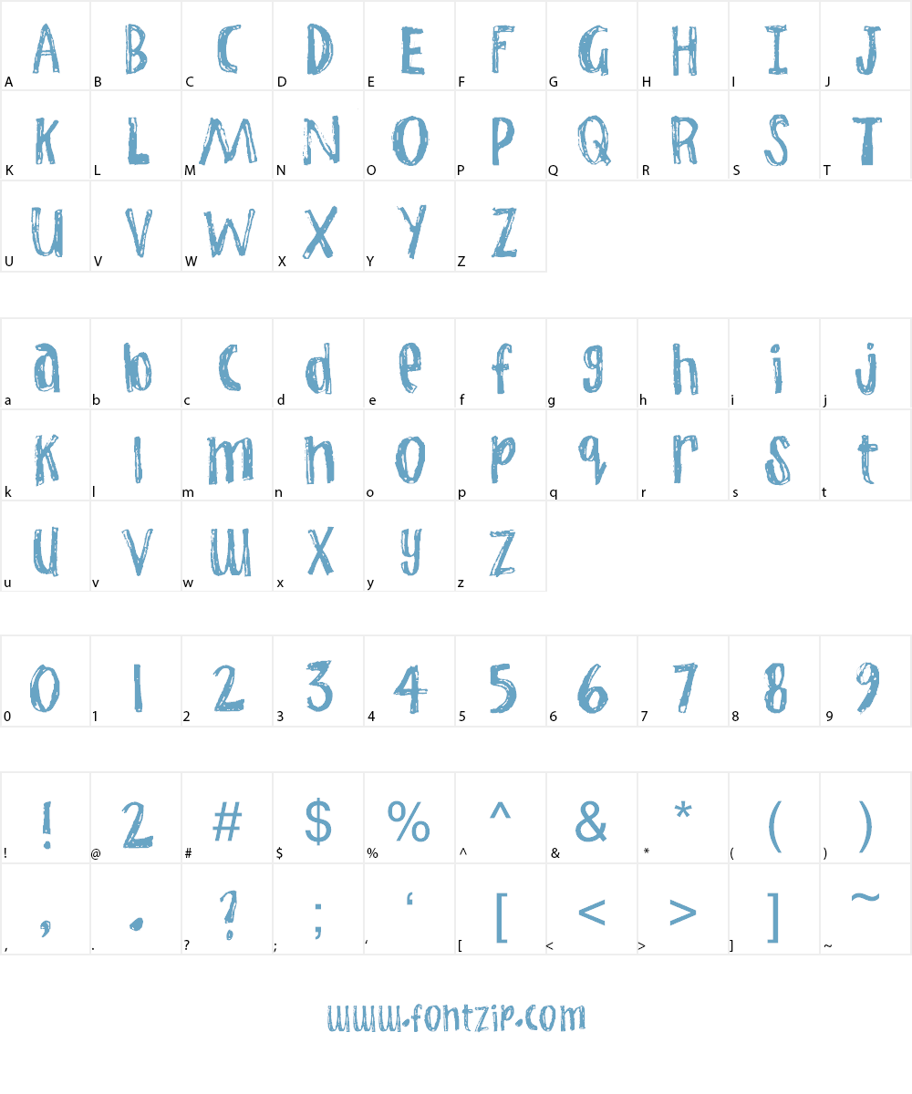 Jump Start Font Character