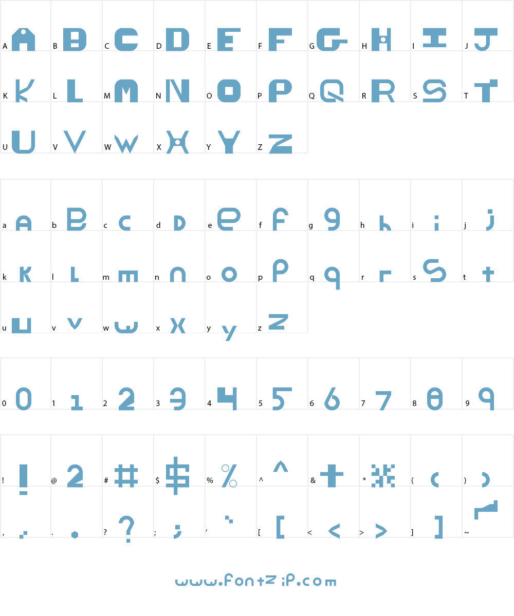 ThickThin Font Character