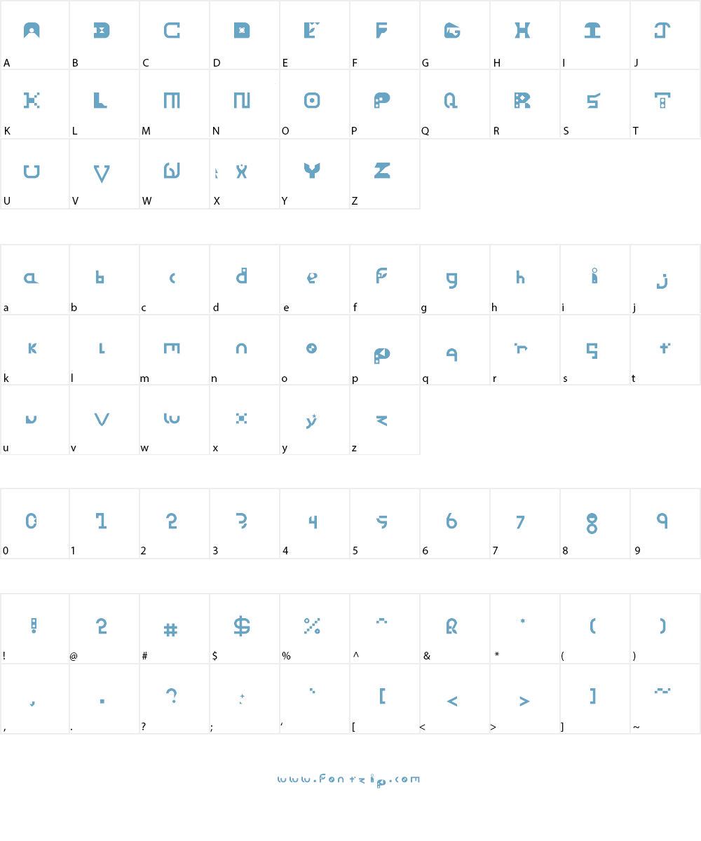Vortex Font Character