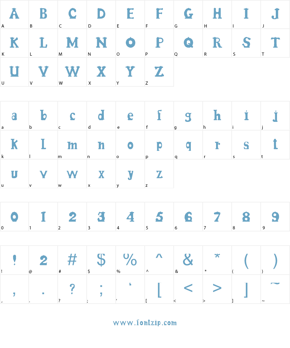 Candle3d-black Font Character