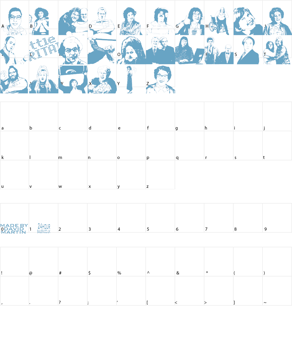 Little Britain Font Character