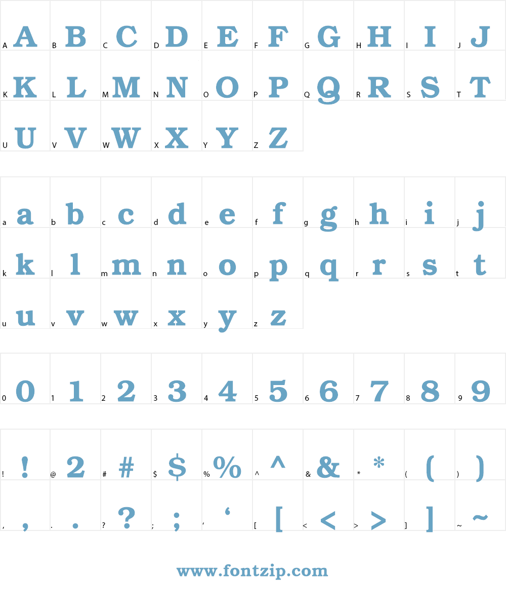 TeX Gyre Bonum Font Character
