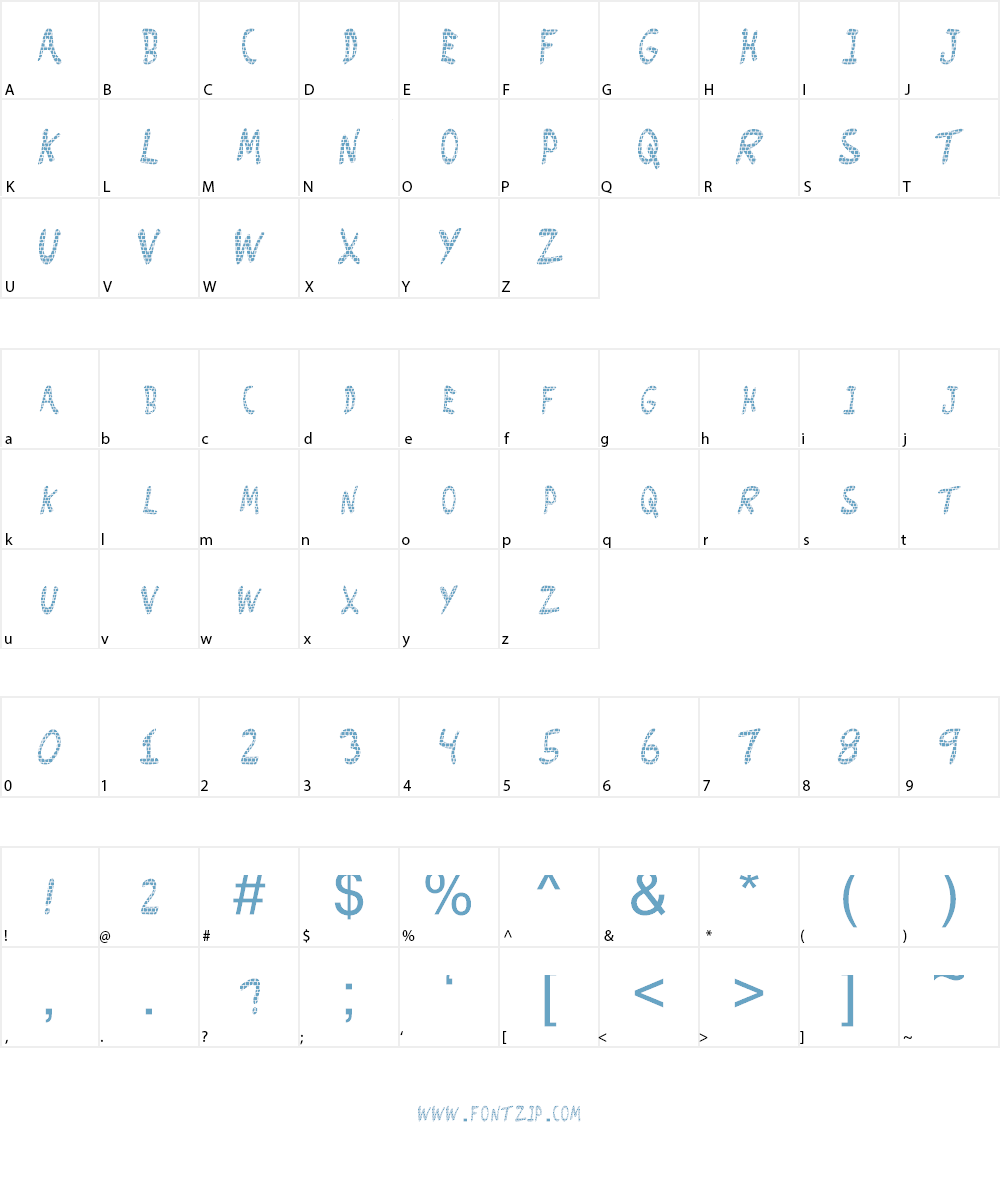 Brick_Wall Font Character
